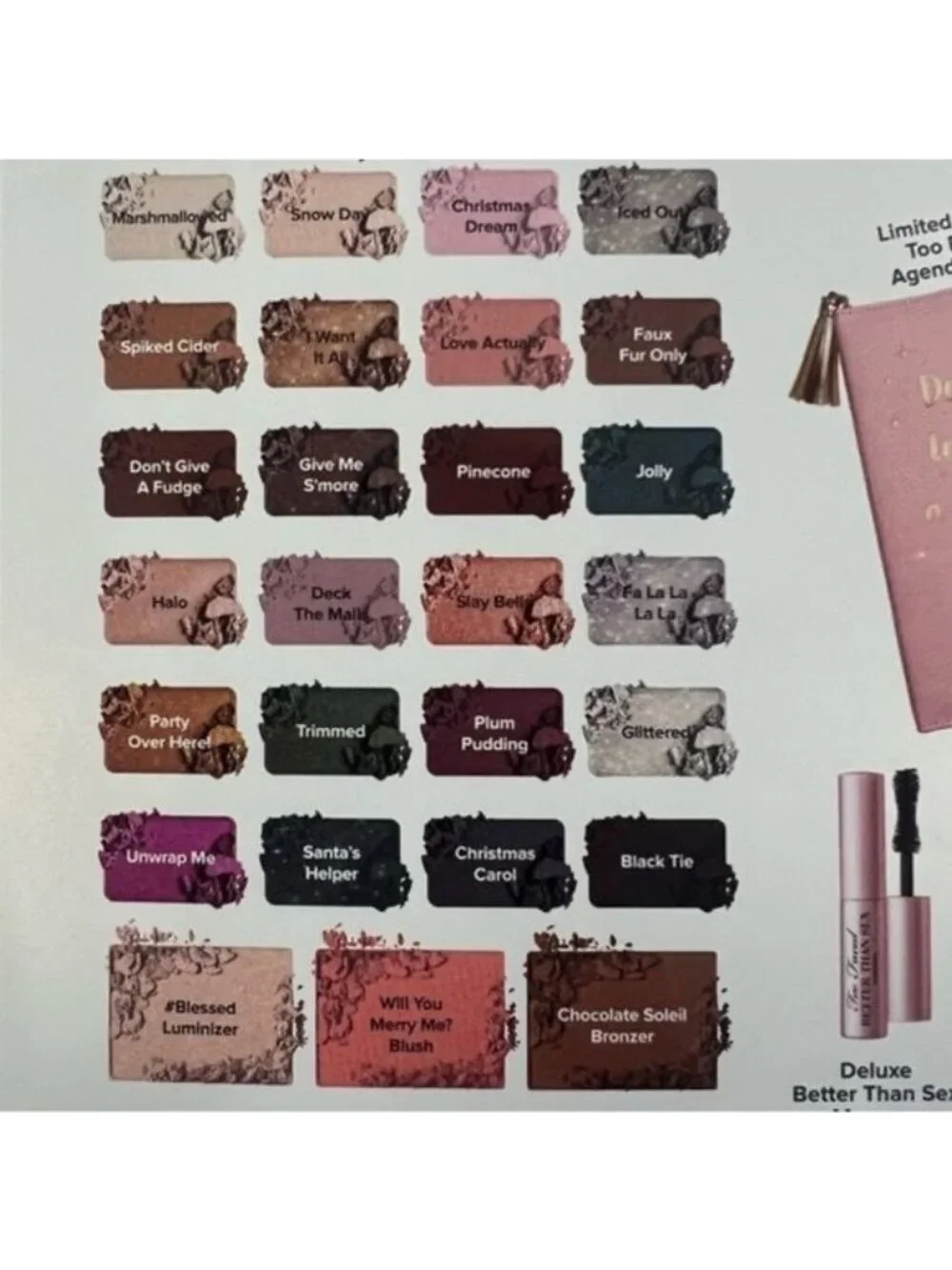 NIB RARE Limited Edition Too Faced Boss Lady Beauty Agenda Makeup Kit | Coquette - Picture 14 of 16